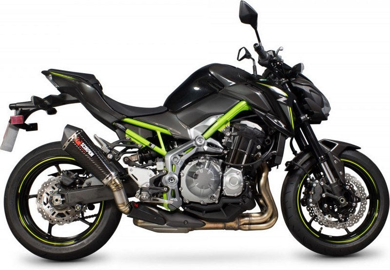 Scorpion / スコーピオンエキゾースト Serket (Taper)テーパースリップオン カーボンファイバースリーブ eマーク Kawasaki Z900 2017 | RKA114CEO