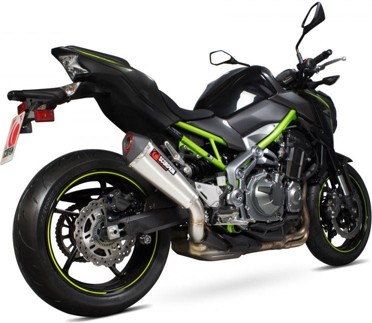 Scorpion / スコーピオンエキゾースト Serket (Taper)テーパースリップオン ステンレススリーブ eマーク Kawasaki Z900 20 | RKA114SEO