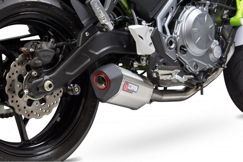 Scorpion / スコーピオンエキゾースト Serket フルシステム ステンレススリーブ Kawasaki Z 650 17-Current 2017 - 2018 | RKA117SYSSEO