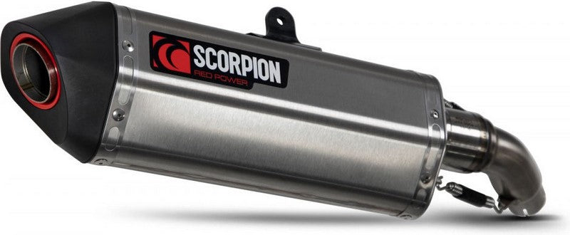 Scorpion / スコーピオンマフラー Serket Parallel スリップオン ステンレス スリーブ ブラッシュ仕上げ (非EU認証) | RKA125SEO