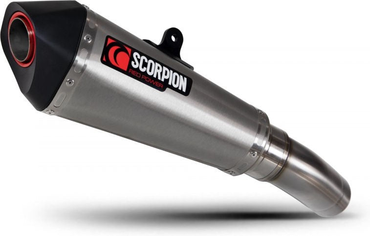 Scorpion / スコーピオンマフラー Serket Taper スリップオン ステンレス スリーブ ブラッシュ仕上げ (非EU認証) | RKA129SEO