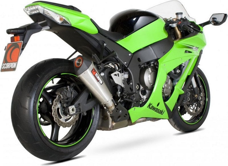 Scorpion / スコーピオンエキゾースト Serket (Taper)テーパースリップオン ステンレススリーブ eマーク Kawasaki Ninja Z | RKA88SEO