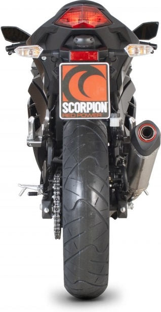 Scorpion / スコーピオンエキゾースト Serket (Taper)テーパースリップオン ステンレススリーブ eマーク Kawasaki Ninja 300 2012 - 201 | RKA95SEO