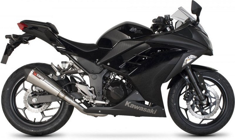 Scorpion / スコーピオンエキゾースト Serket テーパーフルシステム ステンレススリーブ Kawasaki Ninja 300 2012 - 2016 | RKA96SYSSEO