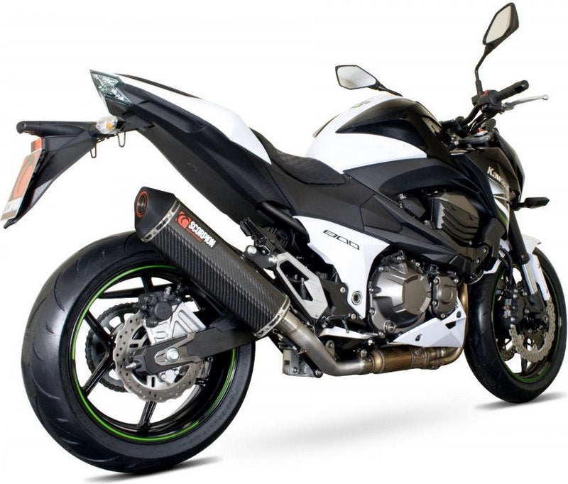 Scorpion / スコーピオンエキゾースト Serket スリップオン カーボンファイバースリーブ eマーク Kawasaki Z 800 13-16 2013 - 2016 | RKA98CEO