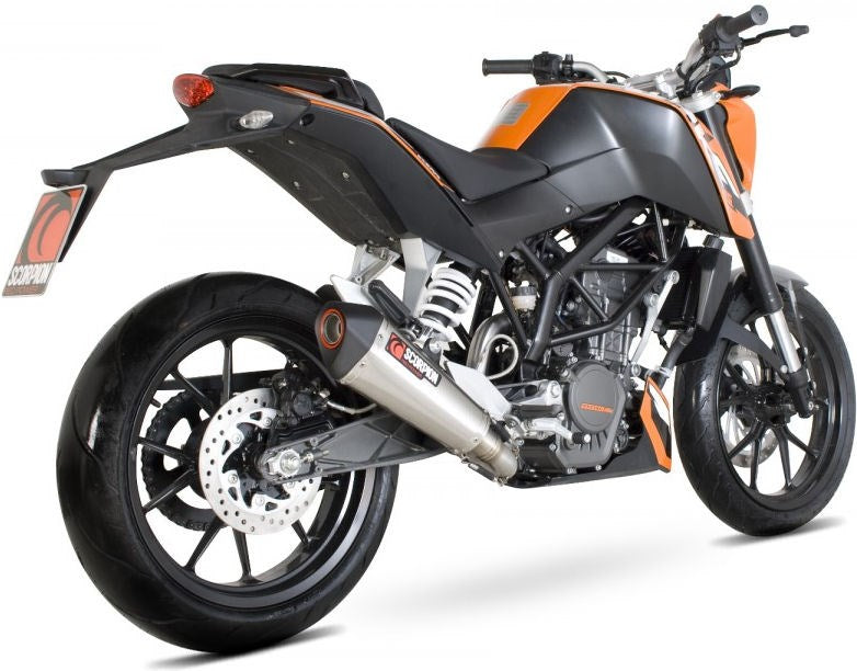Scorpion / スコーピオンエキゾースト Serket (Taper)テーパースリップオン ステンレススリーブ eマーク KTM Duke 125 / 200 2011 - 201 | RKT72SEO