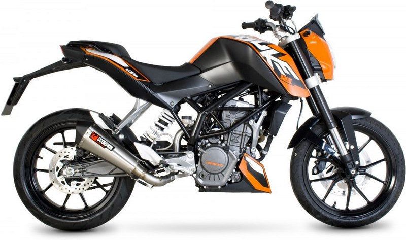 Scorpion / スコーピオンエキゾースト Serket (Taper)テーパースリップオン ステンレススリーブ eマーク KTM Duke 125 / 200 2011 - 201 | RKT72SEO