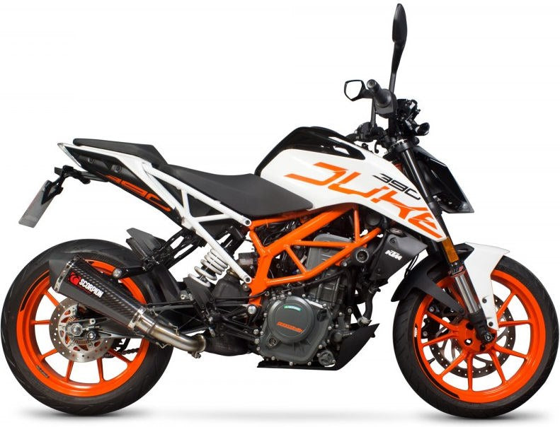 Scorpion / スコーピオンエキゾースト Serket (Taper)テーパースリップオン カーボンファイバースリーブ eマーク KTM Duke 390 2017 - | RKT83CEO