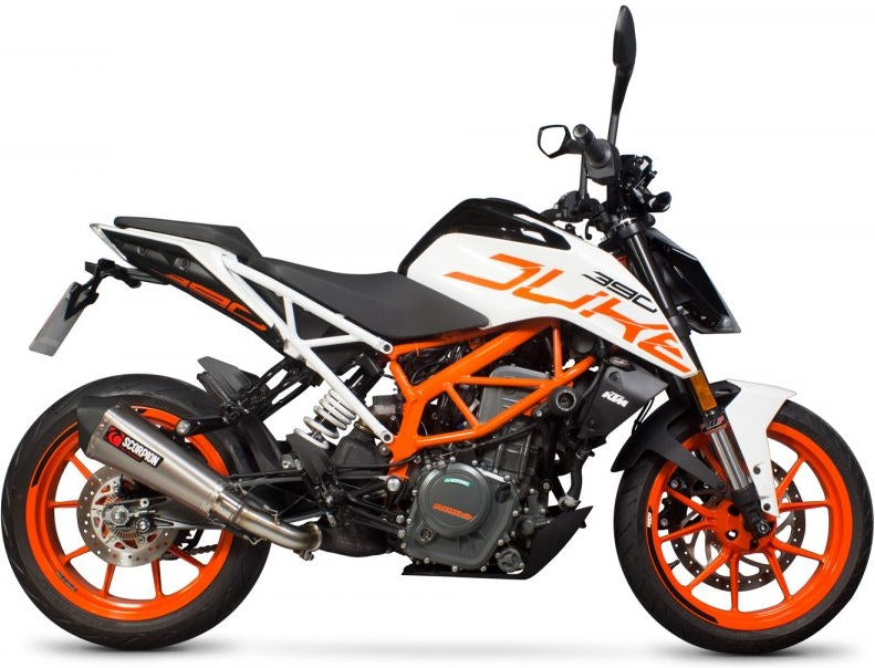 Scorpion / スコーピオンエキゾースト Serket (Taper)テーパースリップオン チタンスリーブ eマーク KTM Duke 390 2017 - 201 | RKT83TEO