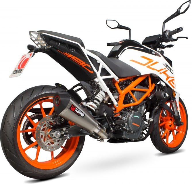 Scorpion / スコーピオンエキゾースト Serket (Taper)テーパースリップオン チタンスリーブ eマーク KTM Duke 390 2017 - 201 | RKT83TEO