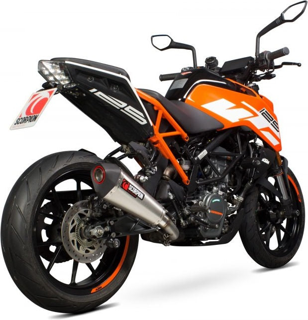 Scorpion / スコーピオンエキゾースト Serket (Taper)テーパースリップオン ステンレススリーブ eマーク KTM Duke 125 17-Current 2017 | RKT87SEO