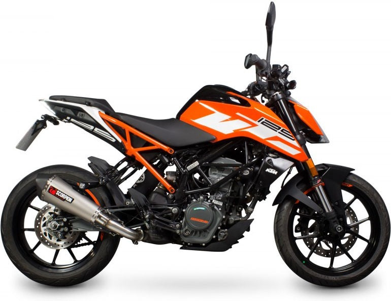 Scorpion / スコーピオンエキゾースト Serket (Taper)テーパースリップオン チタンスリーブ eマーク KTM Duke 125 2017 - 201 | RKT87TEO