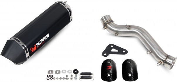 Scorpion Mufflers Serket Parallel Slip-on Black Ceramic Coated Sleeve | RKT93BCER