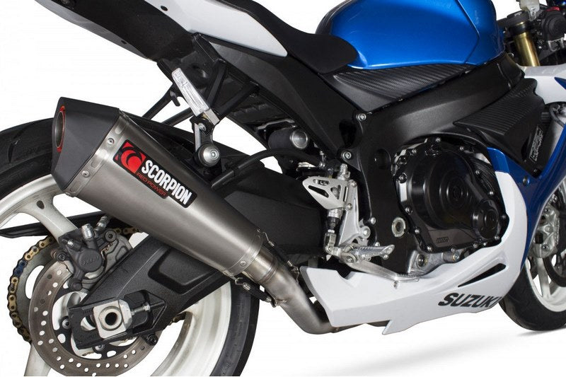 Scorpion / スコーピオンエキゾースト Serket テーパーフルシステム ステンレススリーブ Suzuki GSX-R 600 11-Current 2011 - 2018 | RSI109SYSSEO