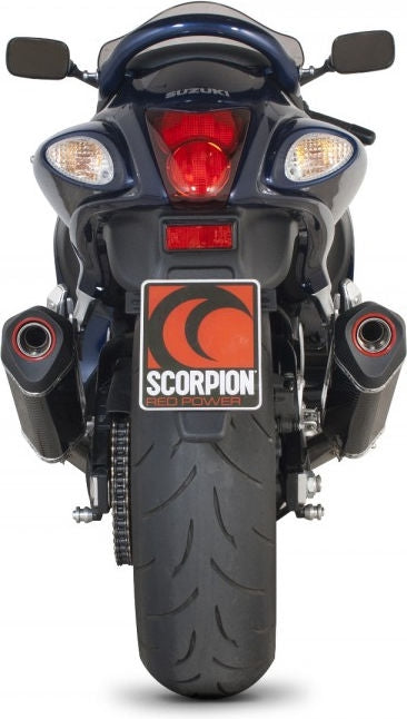Scorpion / スコーピオンエキゾースト Serket スリップオン カーボンファイバースリーブ eマーク Suzuki GSX 1300R Hayabusa 08-Current | RSI112CEO