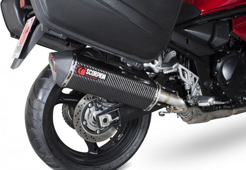 Scorpion / スコーピオンエキゾースト Serket スリップオン カーボンファイバースリーブ eマーク Suzuki GSX 1250 FA 2009 - 2016 | RSI116CEO