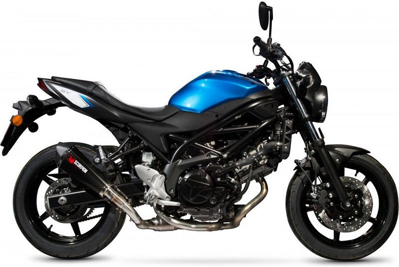 Scorpion / スコーピオンエキゾースト Serket (Taper)テーパースリップオン カーボンファイバースリーブ eマーク Suzuki SV650 2016 - | RSI119CEO