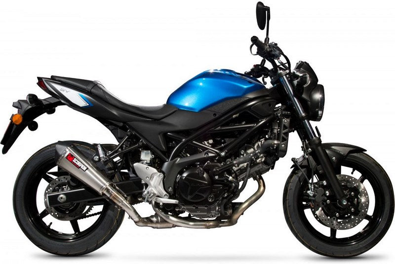 Scorpion / スコーピオンエキゾースト Serket (Taper)テーパースリップオン ステンレススリーブ eマーク Suzuki SV 650 16-Current 2016 | RSI119SEO