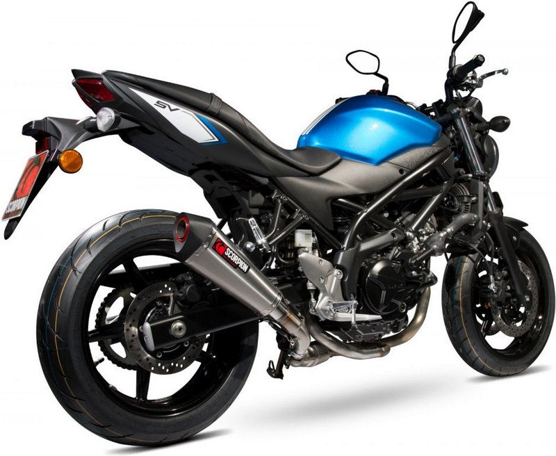 Scorpion / スコーピオンエキゾースト Serket (Taper)テーパースリップオン ステンレススリーブ eマーク Suzuki SV 650 16-Current 2016 | RSI119SEO