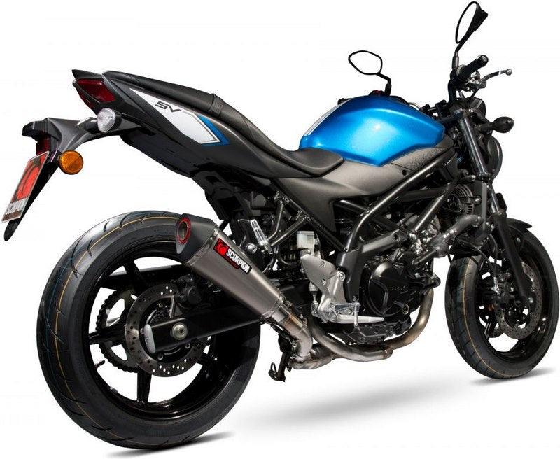 Scorpion / スコーピオンエキゾースト Serket (Taper)テーパースリップオン チタンスリーブ eマーク Suzuki SV650 2016 - 201 | RSI119TEO