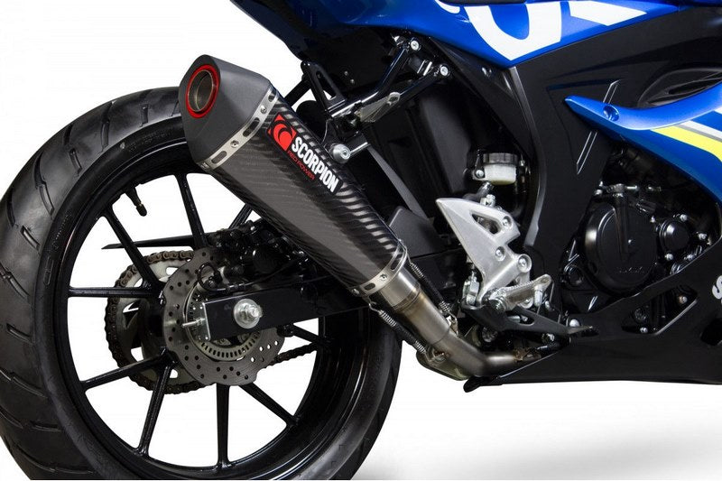 Scorpion / スコーピオンエキゾースト Serket テーパーフルシステム カーボンファイバースリーブ Suzuki GSX-R125 2017 - 2018 | RSI121CEO