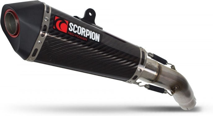 Scorpion / スコーピオンエキゾースト Serket (Taper)テーパースリップオン カーボンファイバースリーブ eマーク Suzuki GSX-S 750 17-Curre | RSI122CEO