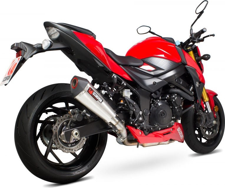 Scorpion / スコーピオンエキゾースト Serket (Taper)テーパースリップオン ステンレススリーブ eマーク Suzuki GSX-S 750 17-Current 2 | RSI122SEO
