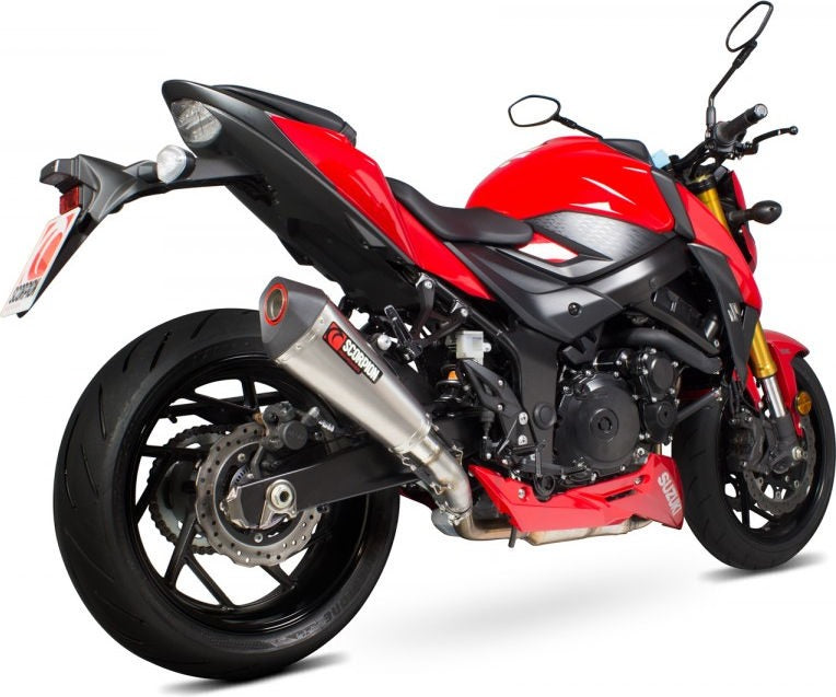 Scorpion / スコーピオンエキゾースト Serket (Taper)テーパースリップオン チタンスリーブ eマーク Suzuki GSX-S 750 17-Current 201 | RSI122TEO
