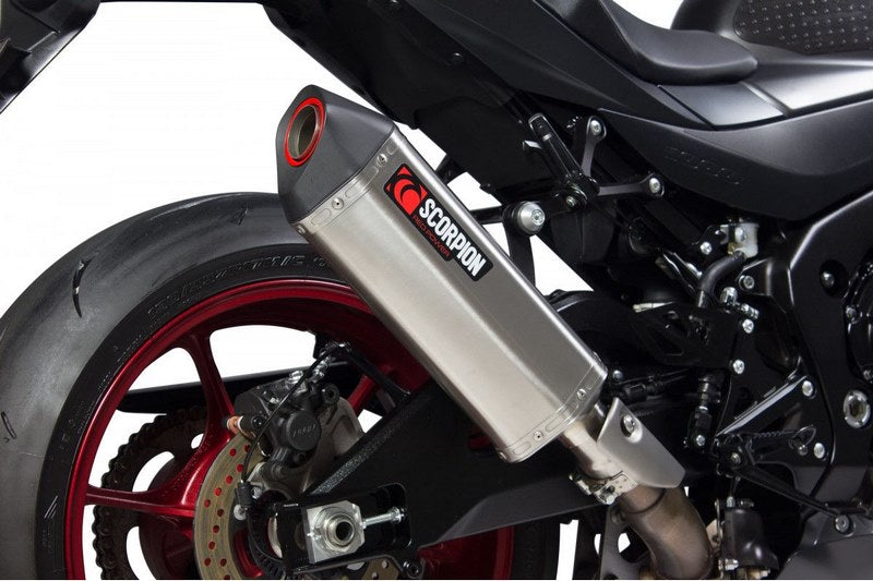 Scorpion / スコーピオンエキゾースト Serket スリップオン ステンレススリーブ eマーク Suzuki GSX-R 1000 17-Current 2017 - 2018 | RSI123SEO