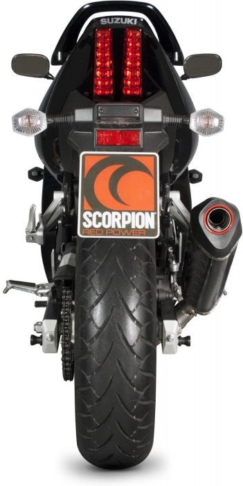 Scorpion / スコーピオンエキゾースト Serket スリップオン カーボンファイバースリーブ eマーク Suzuki SV 650 2004 - 2015 | RSI84CEO