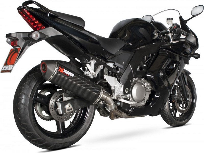 Scorpion / スコーピオンエキゾースト Serket スリップオン カーボンファイバースリーブ eマーク Suzuki SV 650 2004 - 2015 | RSI84CEO