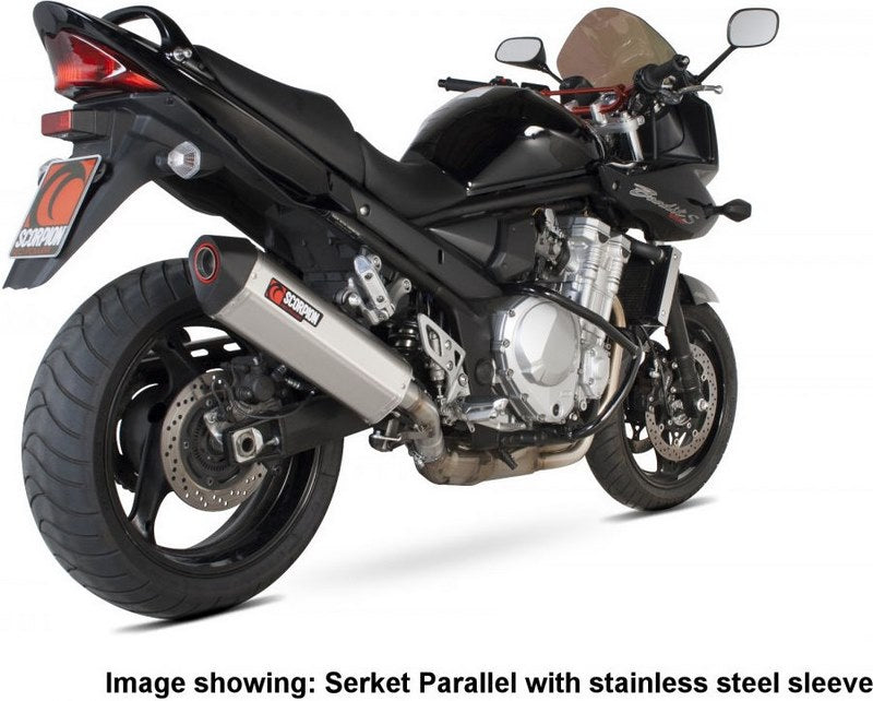 Scorpion / スコーピオンエキゾースト Serket スリップオン カーボンファイバースリーブ eマーク Suzuki GSF 1250 Bandit 2007 - | RSI96CEO