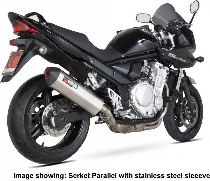Scorpion / スコーピオンエキゾースト Serket スリップオン チタンスリーブ eマーク Suzuki GSF 650 Bandit 2007 - 2011 | RSI98TEO