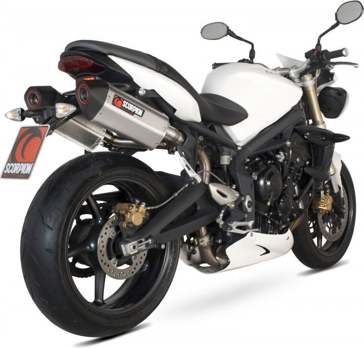 Scorpion / スコーピオンエキゾースト Serket スリップオン ステンレススリーブ eマーク Triumph Street Triple 675 07-12 2007 - 2 | RTR64SEO
