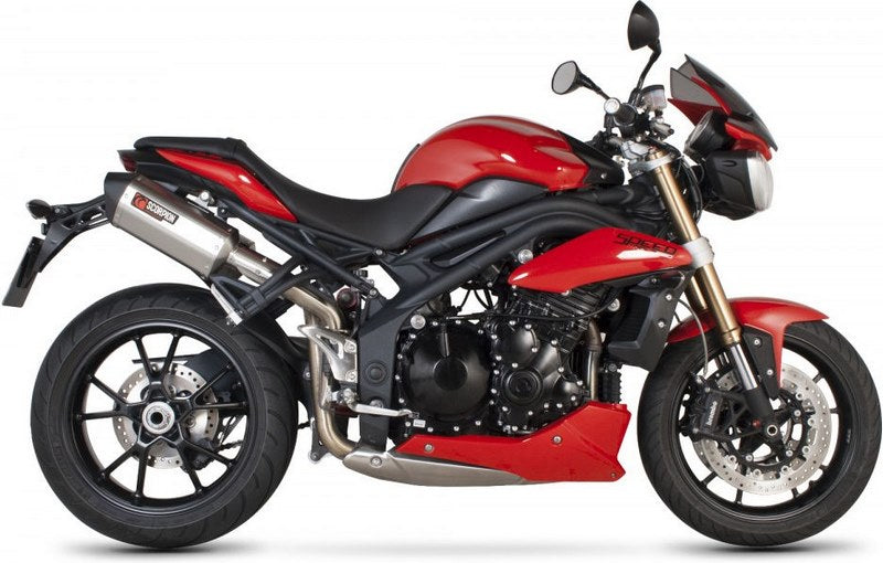 Scorpion / スコーピオンエキゾースト Serket スリップオン (ペア) ステンレススリーブ eマーク Triumph Speed Triple 1050 11-15 201 | RTR70SEO