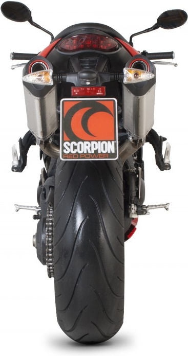Scorpion / スコーピオンエキゾースト Serket スリップオン (ペア) ステンレススリーブ eマーク Triumph Speed Triple 1050 11-15 201 | RTR70SEO