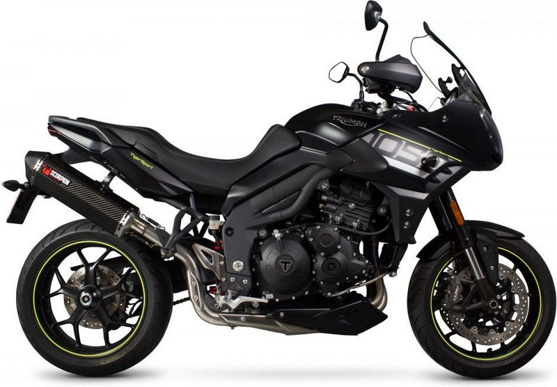 Scorpion / スコーピオンエキゾースト Serket スリップオン カーボンファイバースリーブ eマーク Triumph Tiger 1050 Sport 2013 | RTR78CEO