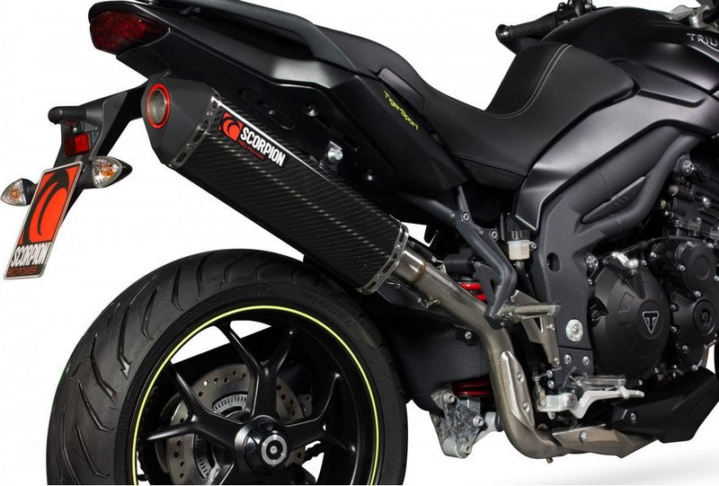 Scorpion / スコーピオンエキゾースト Serket スリップオン カーボンファイバースリーブ eマーク Triumph Tiger 1050 Sport 2013 | RTR78CEO
