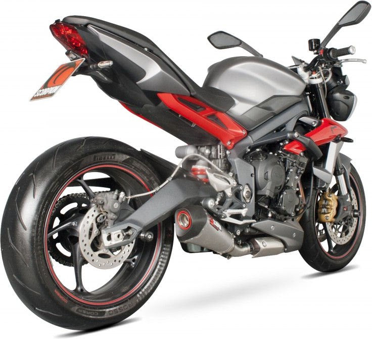 Scorpion / スコーピオンエキゾースト Serket (Taper)テーパースリップオン ステンレススリーブ eマーク Triumph Street Triple & R 13- | RTR79SEO