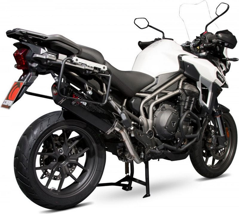 Scorpion / スコーピオンエキゾースト Serket スリップオン カーボンファイバースリーブ eマーク Triumph Tiger Explorer 1200 2 | RTR80CEO