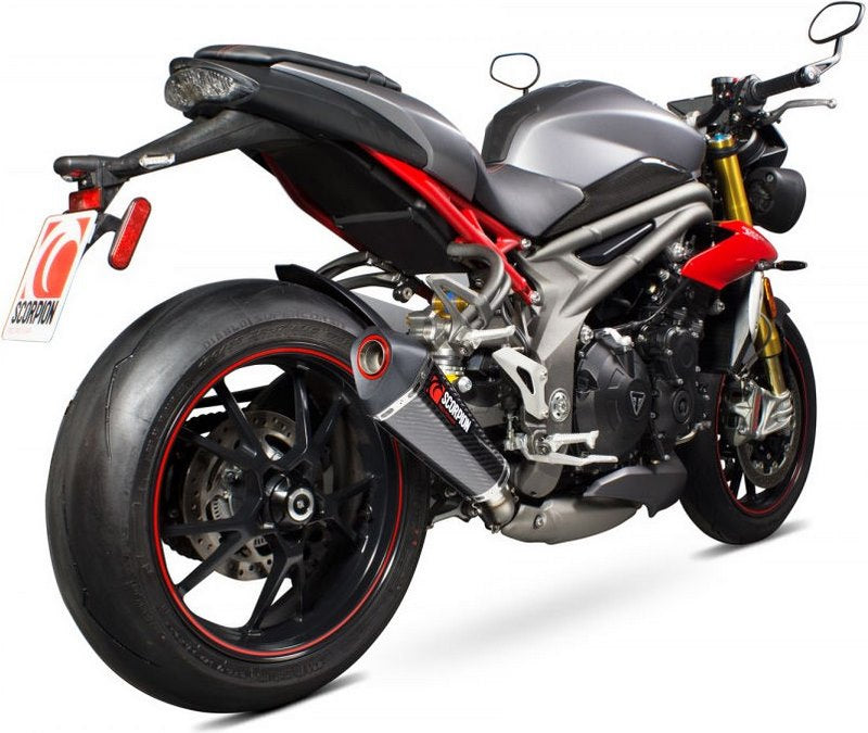 Scorpion / スコーピオンエキゾースト Serket (Taper)テーパースリップオン カーボンファイバースリーブ eマーク Triumph 1050 R 2016 | RTR84SECEO