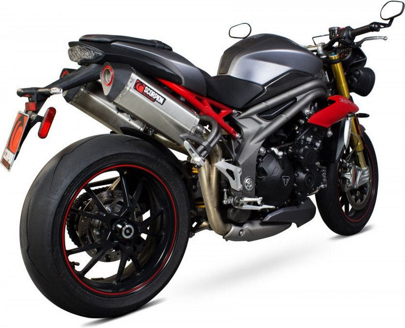 Scorpion / スコーピオンエキゾースト Serket スリップオン (ペア) ステンレススリーブ eマーク Triumph Speed Triple 1050 16-Curren | RTR84SEO