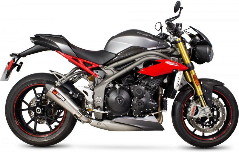 Scorpion / スコーピオンエキゾースト Serket (Taper)テーパースリップオン ステンレススリーブ eマーク Triumph Speed Triple 1050 16- | RTR84SESEO
