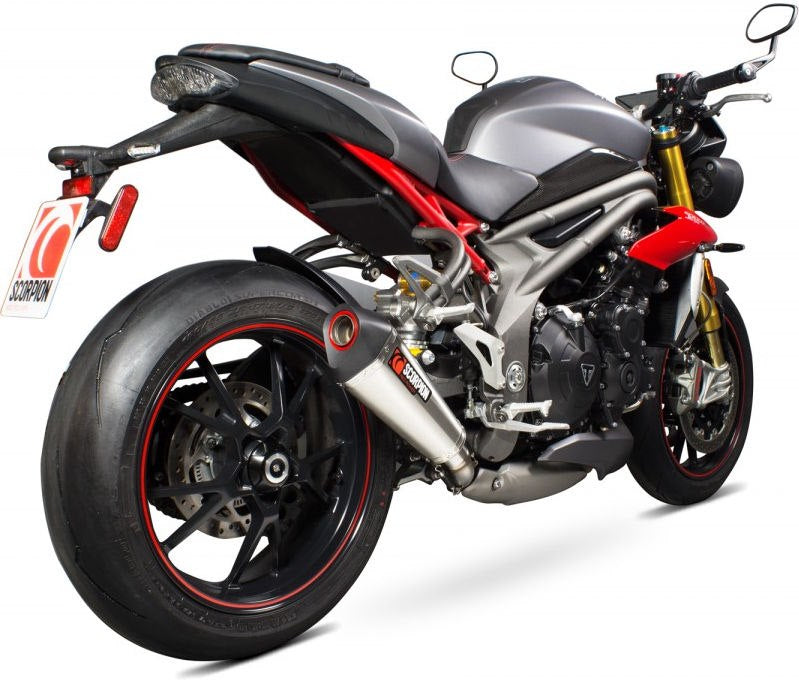 Scorpion / スコーピオンエキゾースト Serket (Taper)テーパースリップオン ステンレススリーブ eマーク Triumph Speed Triple 1050 16- | RTR84SESEO
