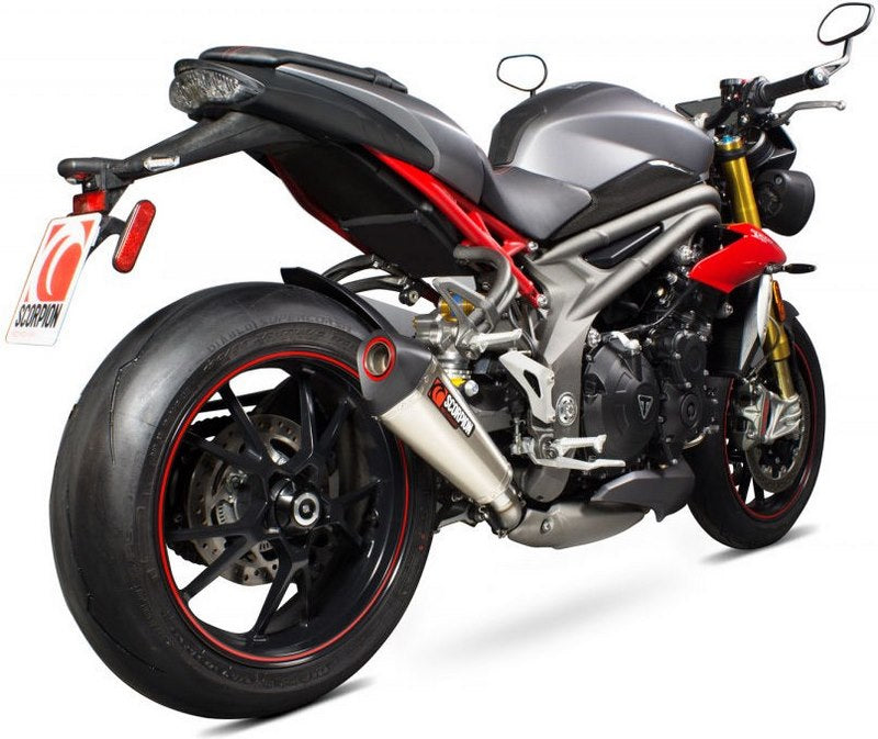 Scorpion / スコーピオンエキゾースト Serket (Taper)テーパースリップオン チタンスリーブ eマーク Triumph 1050 R 2016 - 2 | RTR84SETEO