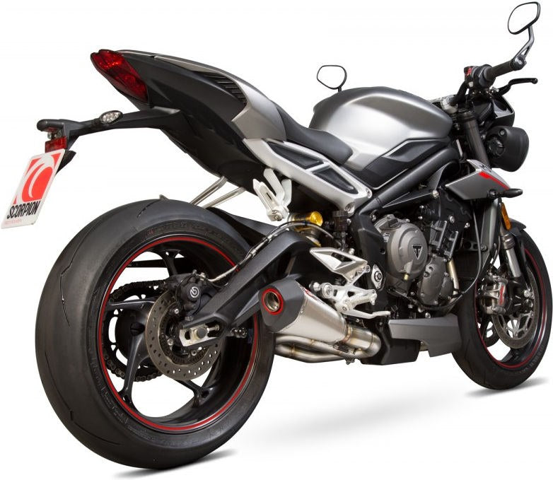 Scorpion / スコーピオンエキゾースト Serket (Taper)テーパースリップオン ステンレススリーブ eマーク Triumph Street Triple 765 17- | RTR87SEO