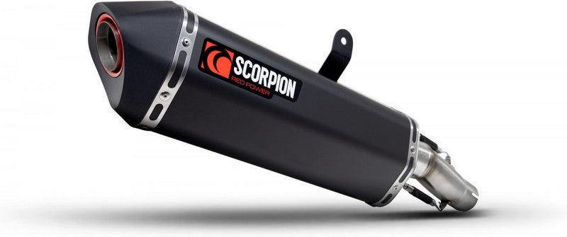 Scorpion / スコーピオンマフラー Serket Parallel スリップオン ブラック セラミックコート スリーブ パニアケース装着車対応 (非EU認証) | RTR90BCER