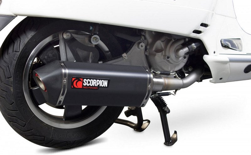 Scorpion / スコーピオンエキゾースト Serket フルシステム ブラックセラミックコーティングスリーブ eマーク Vespa Vespa GTS 125 2009 - 201 | RVE211BCER