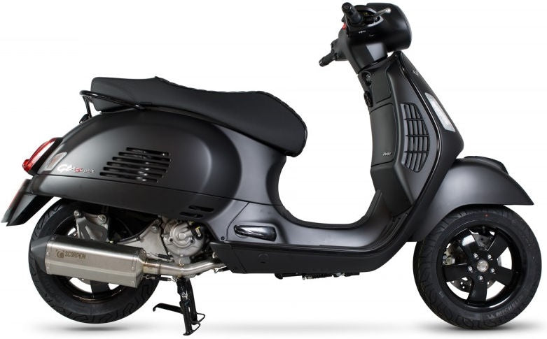 Scorpion / スコーピオンエキゾースト Serket フルシステム ステンレススリーブ eマーク Vespa GTS125/GTS250/GTV250 | RVE211SEO
