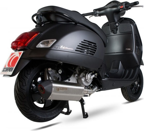 Scorpion / スコーピオンエキゾースト Serket フルシステム ステンレススリーブ eマーク Vespa GTS125/GTS250/GTV250 | RVE211SEO